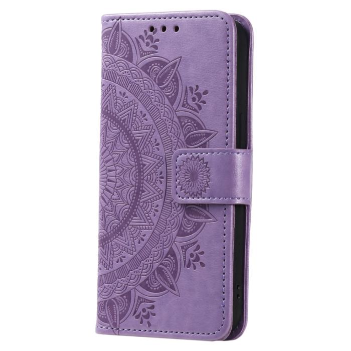 Bild 5, Motorola Edge 40 Pro 5G Fodral Mandala Läder Lila