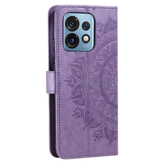Bild 6, Motorola Edge 40 Pro 5G Fodral Mandala Läder Lila
