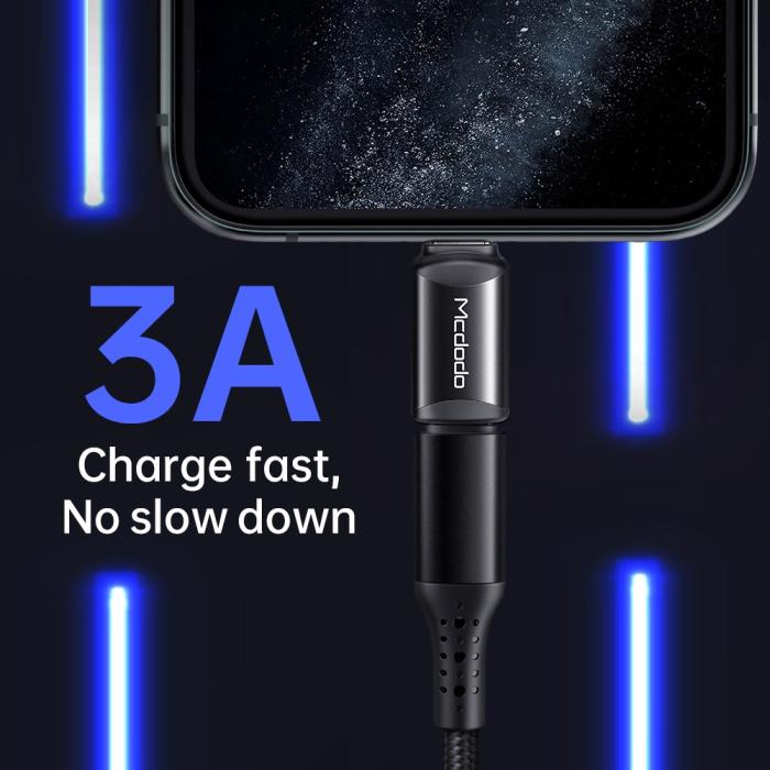 Bild 5, Mcdodo USB-C Hona - Lightning Hane Adapter Svart