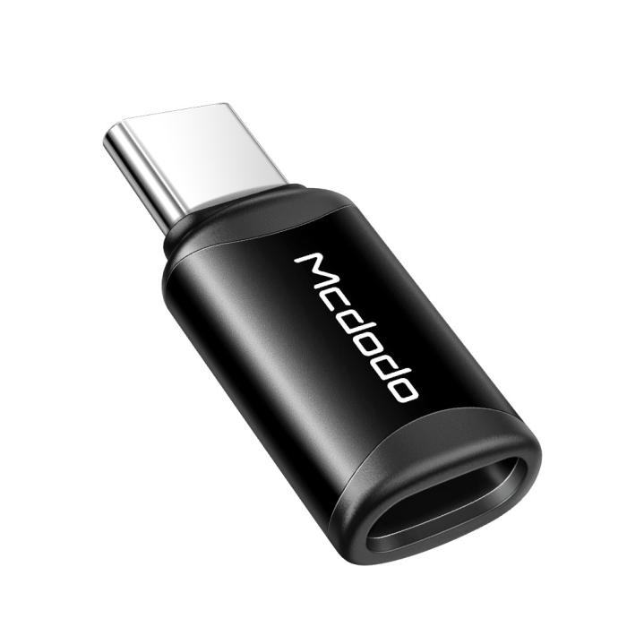 Bild 1, Mcdodo Lightning Hona - USB-C Hane Adapter Svart