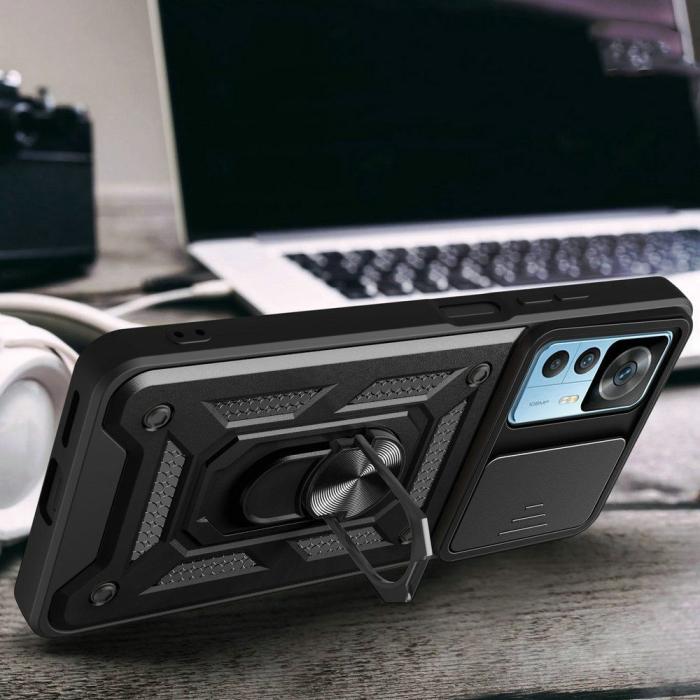 Bild 6, Tech-Protect Xiaomi 12T / 12T Pro Skal CamShield Pro Svart