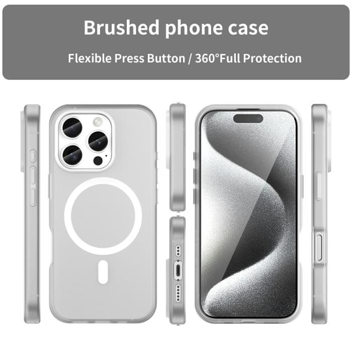 Bild 3, iPhone 16 Pro Skal MagSafe Slim Matt Vit