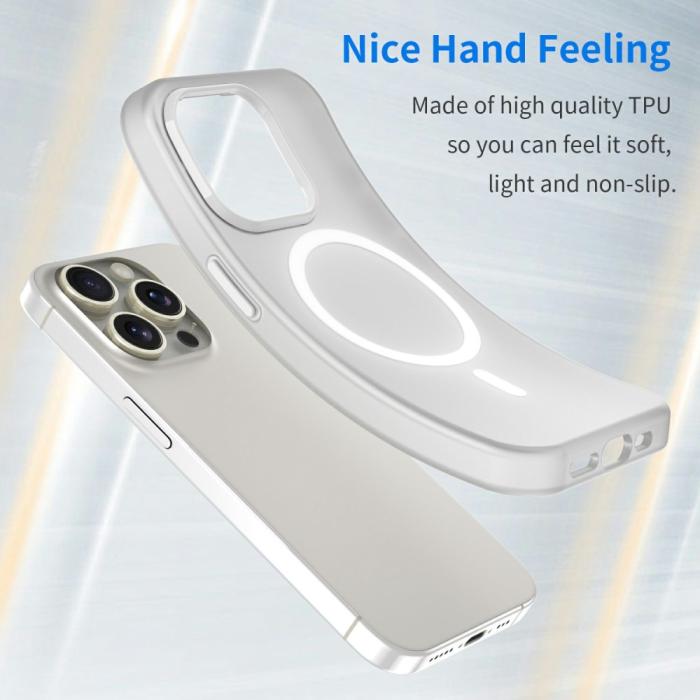 Bild 4, iPhone 16 Pro Skal MagSafe Slim Matt Vit