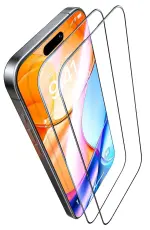 2-Pack iPhone 17/17 Pro Heltäckande Skärmskydd i Härdat Glas