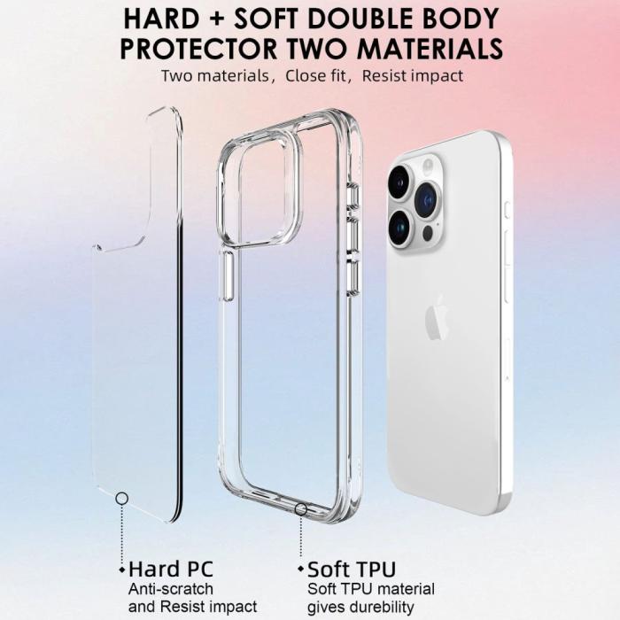 Bild 4, iPhone 16 Pro Skal TPU Transparent