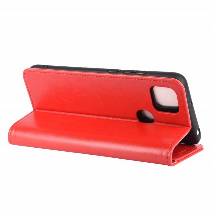 Bild 6, Xiaomi Redmi 9C Fodral Crazy Horse Röd