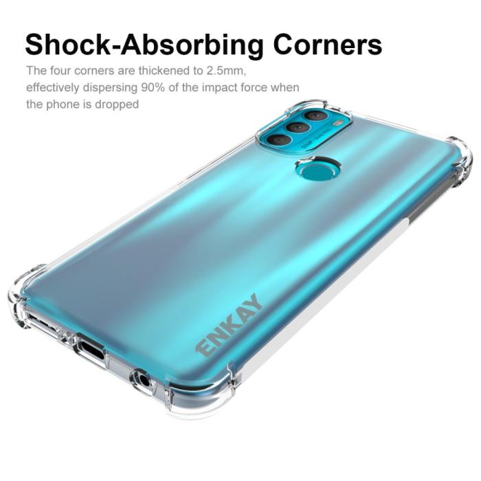 Bild 2, ENKAY Motorola Moto G71 Skal Shockproof TPU Transparent