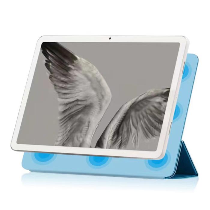Bild 2, Google Pixel Tablet Fodral 2in1 Magnet Tri-Fold Baby Blue
