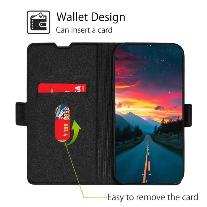 Bild 2, Motorola Moto G32 Fodral Magnetisk Stängning Svart