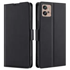 Motorola Moto G32 Fodral Magnetisk St&auml;ngning Svart