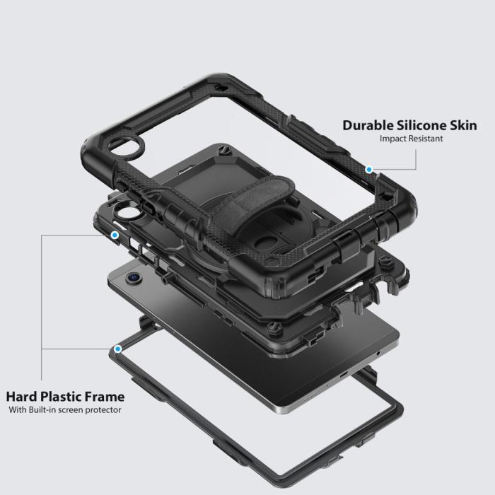 Bild 5, Tech-Protect Samsung Galaxy Tab A11/A9 Skal 360 Solid Svart