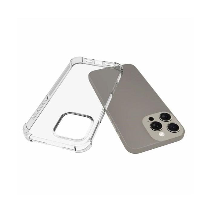 Bild 2, iPhone 16 Pro Shockproof Transparent TPU Skal