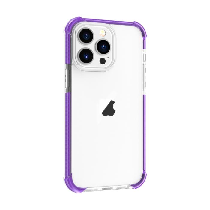 Bild 2, iPhone 15 Pro Skal Shockproof Akryl/TPU Lila