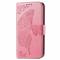 OnePlus Nord 2 5G - Butterfly Läder Fodral - Rosa