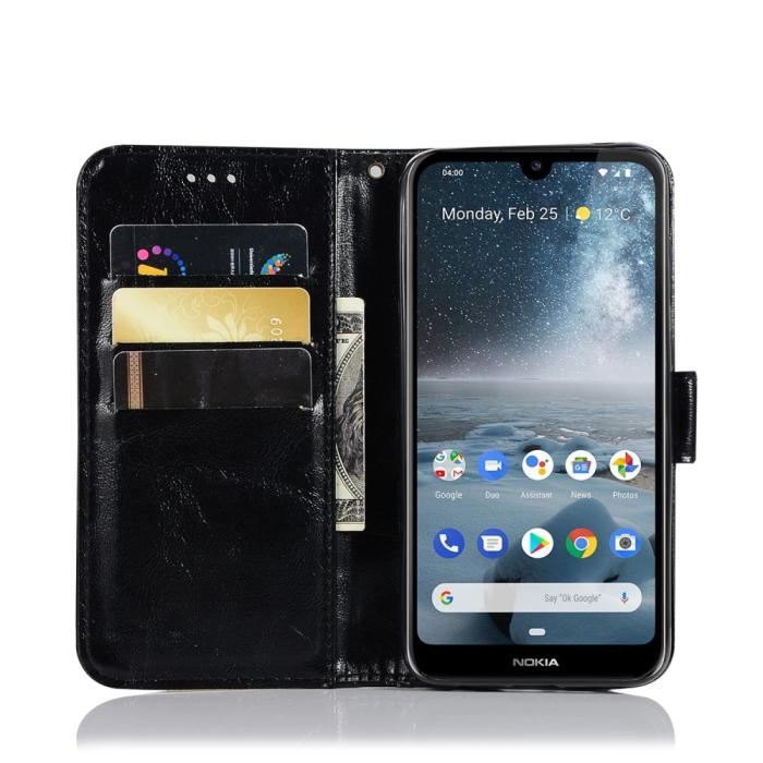 Bild 4, Nokia 4.2 - Plånboksfodral Vintage - Svart