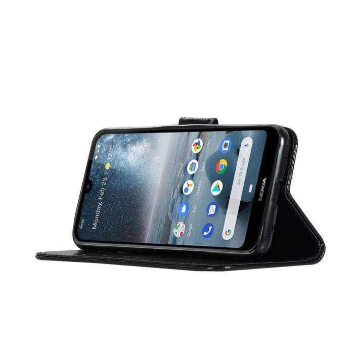 Bild 5, Nokia 4.2 - Plånboksfodral Vintage - Svart
