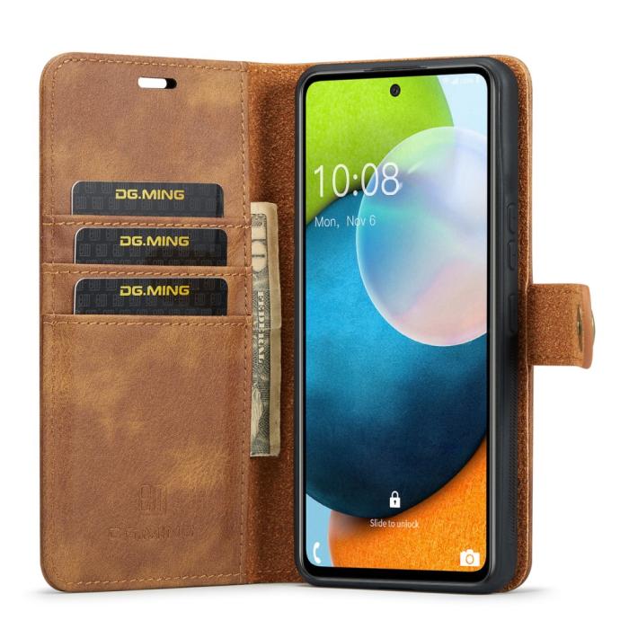 Bild 5, DG.MING Samsung Galaxy A53 5G 2in1 Magnet Fodral / Skal Brun
