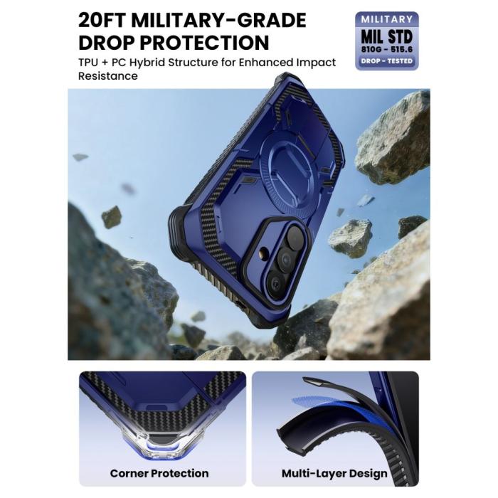 Bild 6, Supcase Samsung Galaxy S26 Skal MagSafe Iblsn ArmorBox Cobalt