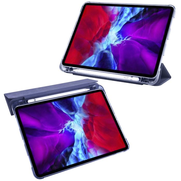 Bild 3, iPad Pro 12.9 Fodral Tri-Fold Pennhållare Blå