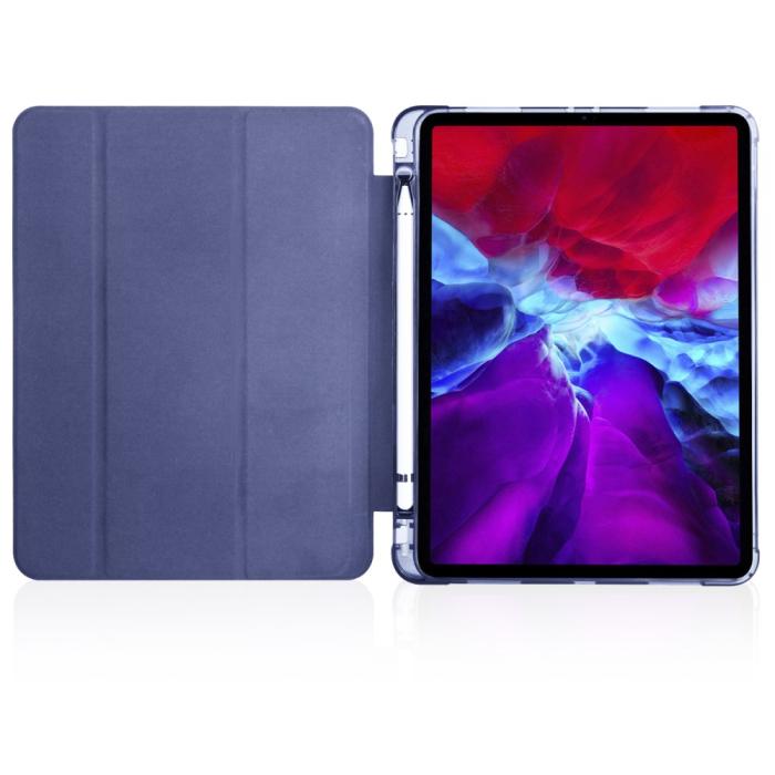 Bild 4, iPad Pro 12.9 Fodral Tri-Fold Pennhållare Blå