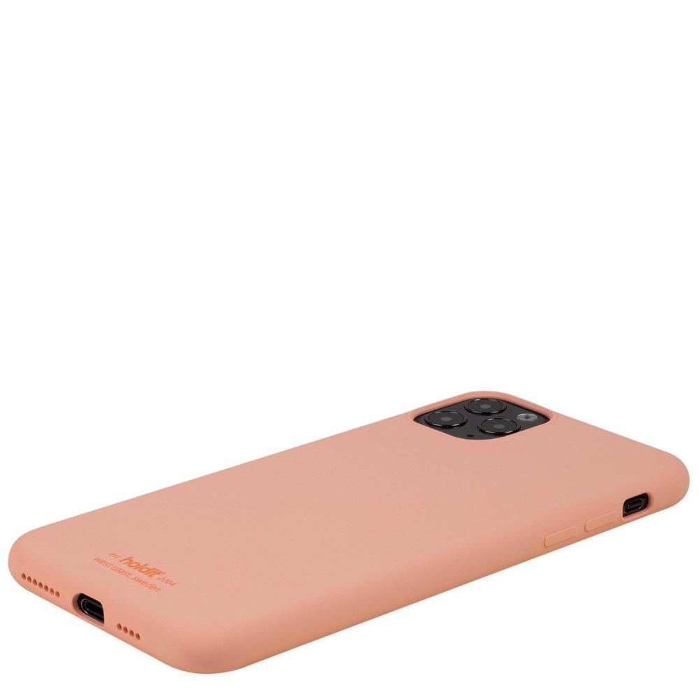 holdit iPhone 11 Pro Max Mobilskal Silikon Pink Peach