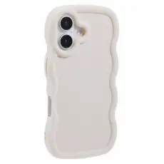iPhone 17 Mobilskal Wavy Off White