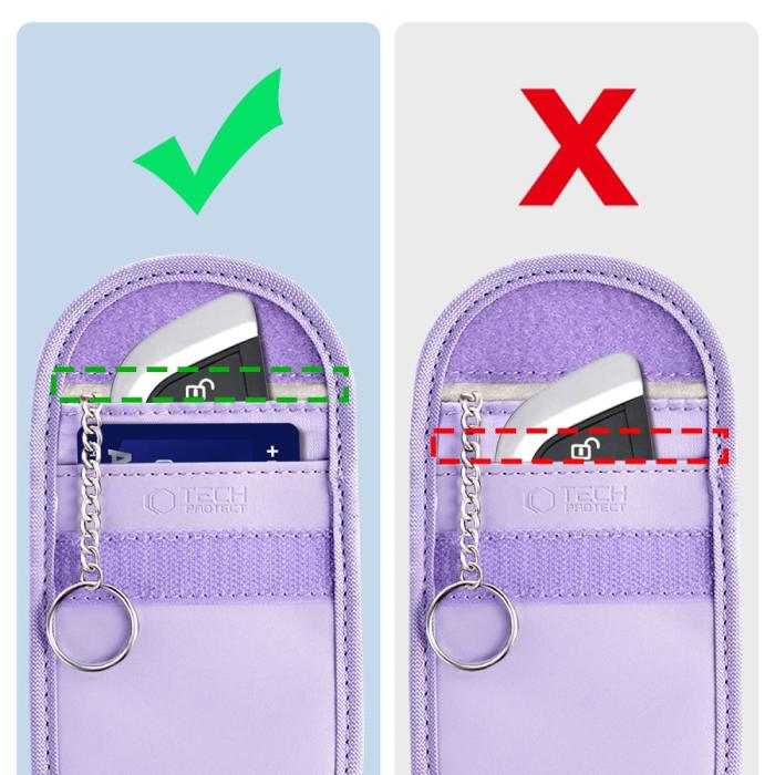 Bild 3, Tech-Protect RFID Signalblockerande Fodral Lavender