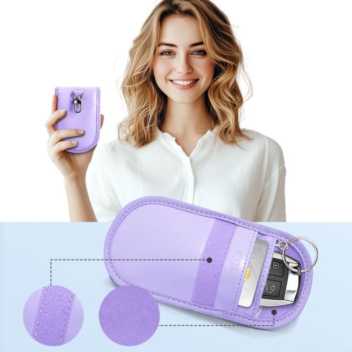 Bild 4, Tech-Protect RFID Signalblockerande Fodral Lavender