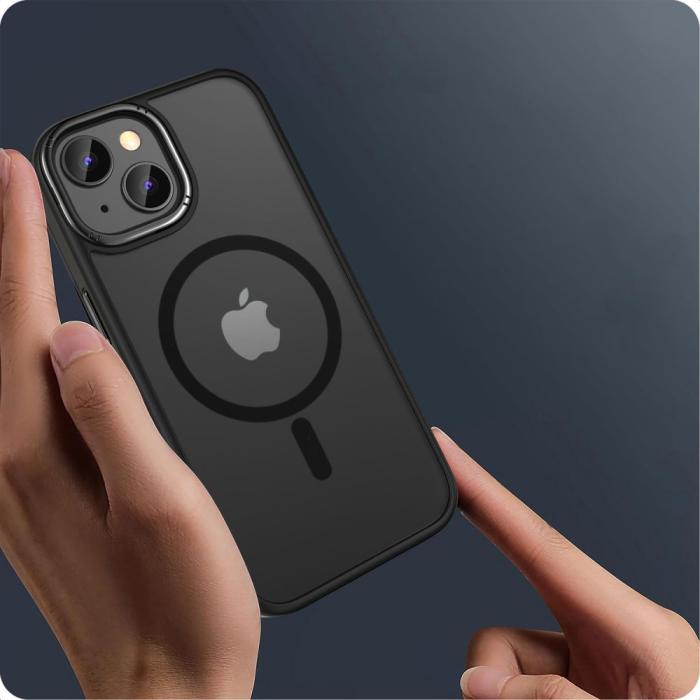 Bild 2, Tech-Protect iPhone 15 Skal MagSafe MagMat Svart