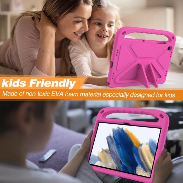 Bild 4, Samsung Galaxy Tab A9 Plus Skal EVA Kickstand Rosa