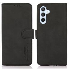 KHAZNEH Galaxy A35 5G Fodral Matt Läder Svart