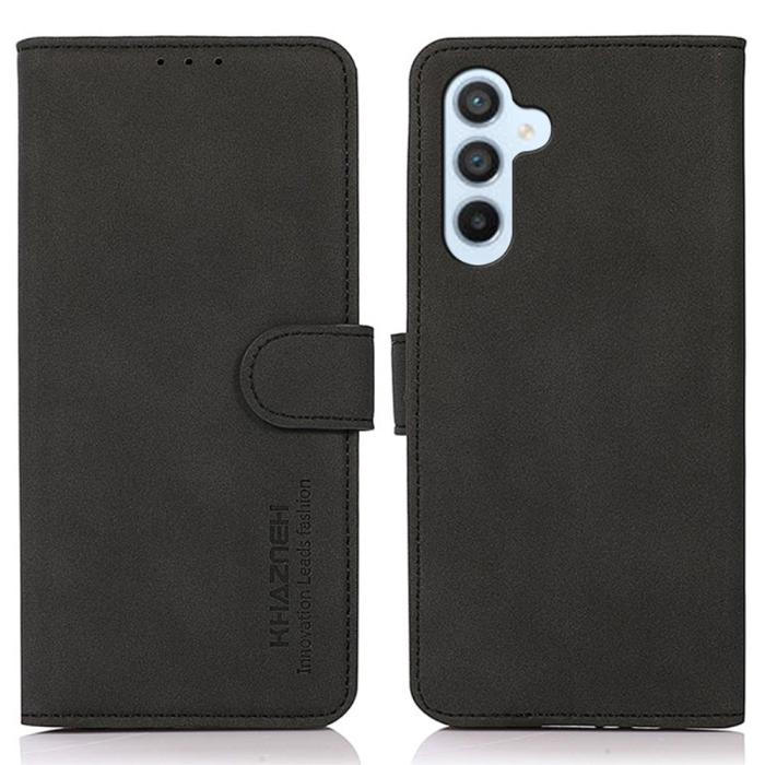 Bild 1, KHAZNEH Galaxy A35 5G Fodral Matt Läder Svart