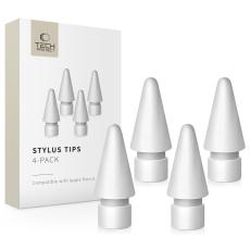 Tech-Protect Apple Pencil 1 / 2 4-PACK Utbytesspets Vit