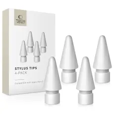 Tech-Protect Apple Pencil 1 / 2 4-PACK Utbytesspets Vit