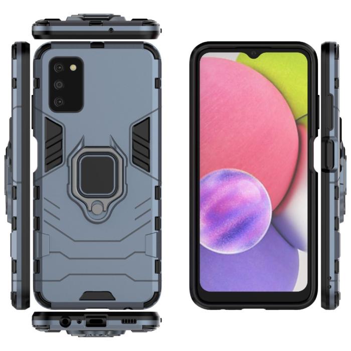 Bild 6, Samsung Galaxy A03s Skal Hybrid Ring Navy Blue
