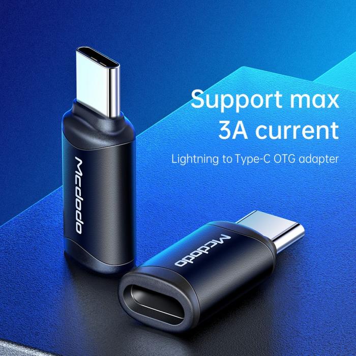 Bild 4, Mcdodo Lightning Hona - USB-C Hane Adapter Svart