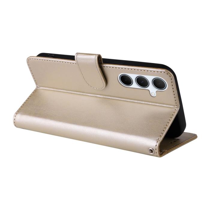 Bild 4, Samsung Galaxy A36 5G/A56 5G Fodral Med Blommigt Tryck Guld