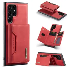 DG.MING Galaxy S25 Ultra Skal Med Magnetisk Pl&aring;nbok R&ouml;d