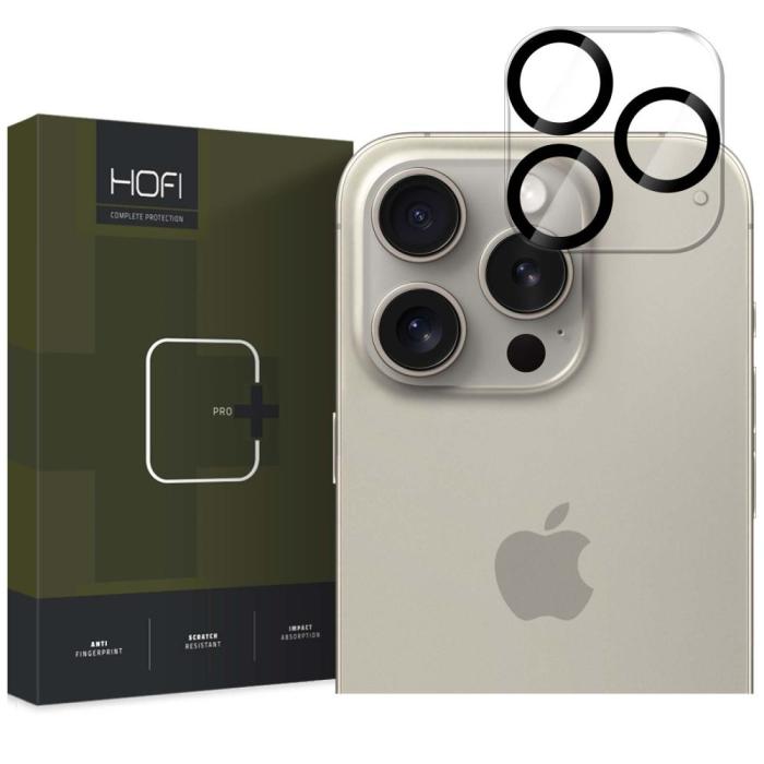 Bild 1, HOFI iPhone 16 Pro / 16 Pro Max Linsskydd Pro+ Transparent
