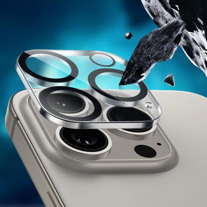 Bild 3, HOFI iPhone 16 Pro / 16 Pro Max Linsskydd Pro+ Transparent