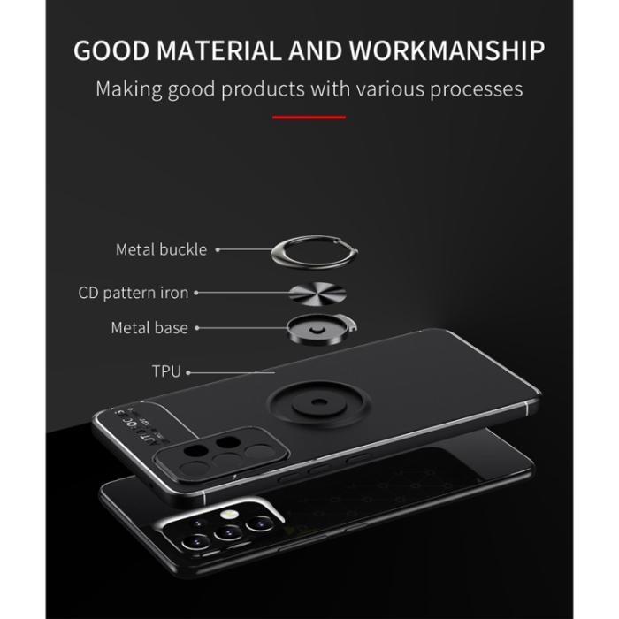 Bild 3, Samsung Galaxy A33 5G Skal Ring Svart/Blå