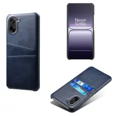 OnePlus Nord CE5 L&auml;derbelagt Skal Med Kortfack Bl&aring;