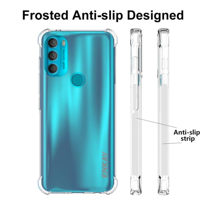 Bild 4, ENKAY Motorola Moto G71 Skal Shockproof TPU Transparent