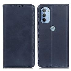 Motorola Moto G31 / G41 Fodral Flip Split Läder Blå