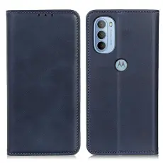 Motorola Moto G31 / G41 Fodral Flip Split Läder Blå