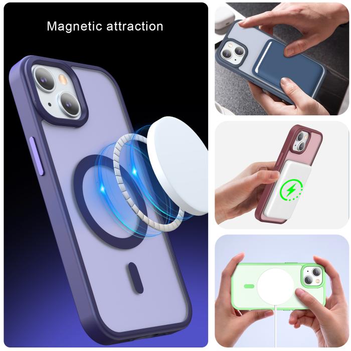 Bild 6, ColorPop iPhone 15 Skal CH MagSafe Matt Grön