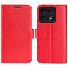 Xiaomi 14T Pro Fodral Crazy Horse L&auml;der R&ouml;d