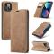 CASEME iPhone 14 Fodral Retro Flip Brun