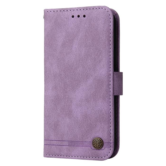 Bild 4, Motorola Edge 70 Fodral Skin Touch Läder Lila