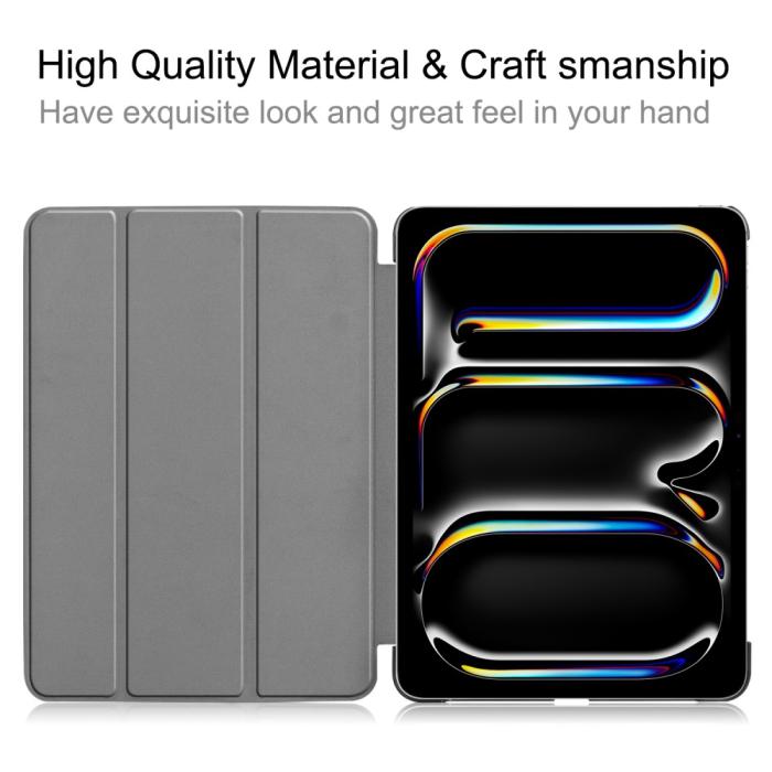 Bild 2, iPad Pro 11 2025/20244 Fodral Tri-Fold Blå